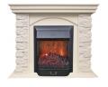 Каминокомплект RealFlame Elford STD/EUG/25'5/HL WT с очагом Majestic s Lux Black/Brass