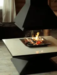 Островной дровяной камин CANDLE 120