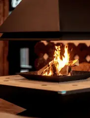 Островной дровяной камин CANDLE 120