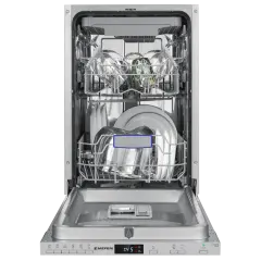 Посудомоечная машина узкая встраиваемая MEFERI MDW4563 POWER, 45 см, 10 комплектов посуды, 6 программ, защита от протечек, половинная загрузка, отсрочка, таймер