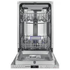Посудомоечная машина узкая встраиваемая MEFERI MDW4563 POWER, 45 см, 10 комплектов посуды, 6 программ, защита от протечек, половинная загрузка, отсрочка, таймер