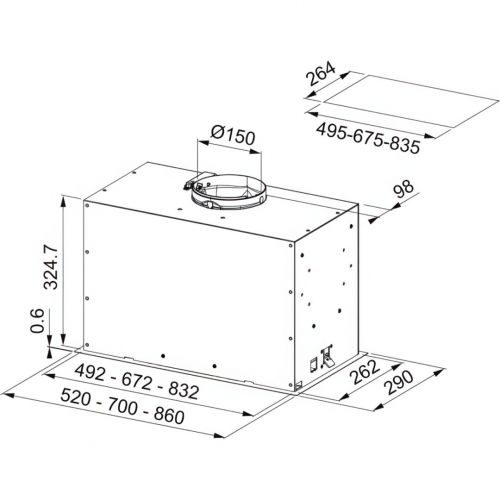 Вытяжка Franke FBFP XS A86 305.0665.370
