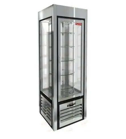 Витрина кондитерская HICOLD VRC 350 R Sh FR, вертикальная