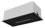 Вытяжка кухонная MEFERI SMARTBOX60BK GLASS COMFORT, 60 см, встраиваемая, стекло, черная, производительность 950 м3/ч, 3 скорости, низкий уровень шума, режимы отвод и рециркуляция, гарантия 3 года
