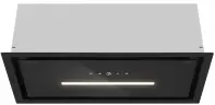 Вытяжка кухонная MEFERI SMARTBOX60BK GLASS COMFORT, 60 см, встраиваемая, стекло, черная, производительность 950 м3/ч, 3 скорости, низкий уровень шума, режимы отвод и рециркуляция, гарантия 3 года
