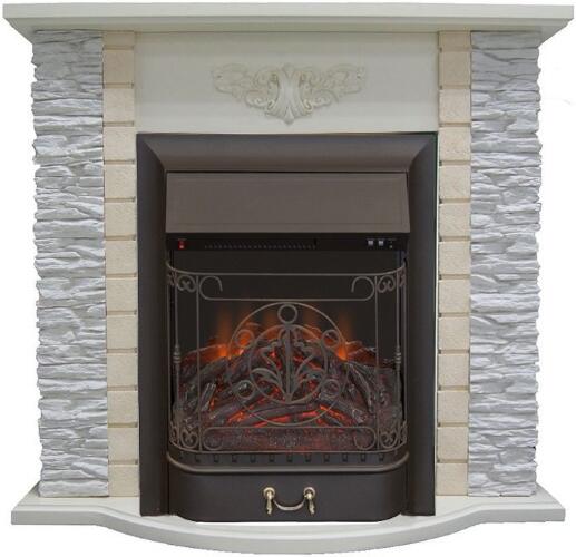 Каминокомплект Interflame Аспен сланец с очагом Majestic FX M Black