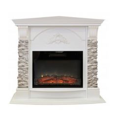 Каминокомплект RealFlame Athena Corner GR STD/EUG/24 WT с очагом Kendal 24