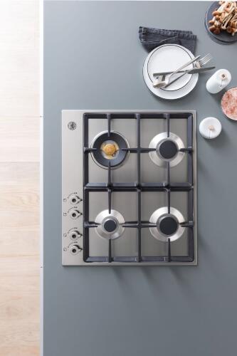 Встраиваемая газовая варочная панель Bertazzoni, конфорка wok, 60 см, нержавеющая сталь