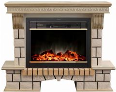 Каминокомплект RealFlame Stone new 26 WTG с очагом MoonBlaze LUX Black/Brass
