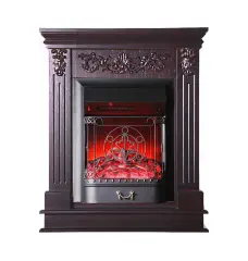 Каминокомплект Interflame Берта Люкс с очагом Majestic FX M Black темный дуб