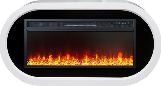 Каминокомплект Royal Flame Ellipse с очагом Vision 42 LED белый с черным