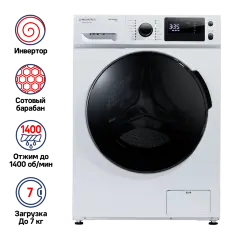 Стиральная машина c инвертором и паром MAUNFELD MFWM147WH