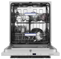 Посудомоечная машина встраиваемая MEFERI MDW6062 LIGHT(модификация 2025 года), 60 см, напольная, 12 комплектов посуды, 6 программ, 2 корзины, половинная загрузка, отсрочка, таймер, защита от протечек