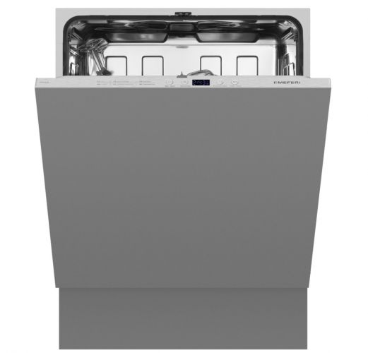 Посудомоечная машина встраиваемая MEFERI MDW6062 LIGHT(модификация 2025 года), 60 см, напольная, 12 комплектов посуды, 6 программ, 2 корзины, половинная загрузка, отсрочка, таймер, защита от протечек