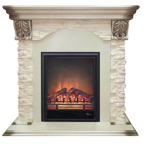 Каминокомплект RealFlame Dublin LUX STD/EUG WT с очагом Eugene