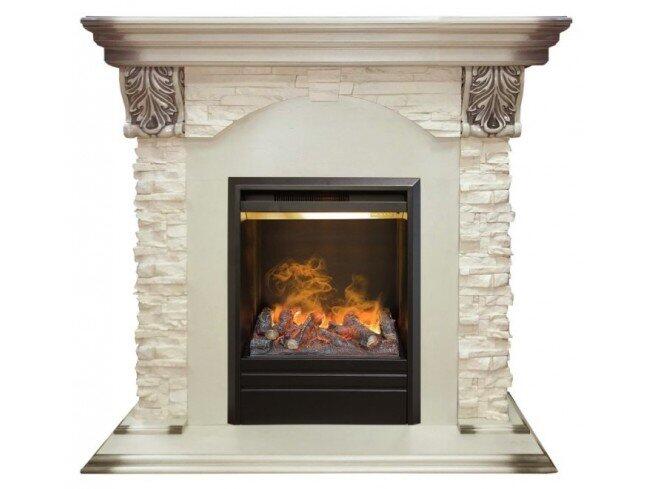 Каминокомплект RealFlame Dublin LUX STD/EUG WT с очагом 3D Olympic