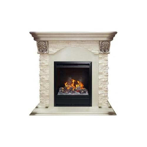 Каминокомплект RealFlame Dublin LUX STD/EUG WT с очагом 3D Olympic