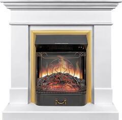 Каминокомплект Royal Flame California STD CRM (Разборный) с очагом Majestic FX Brass санд сноу