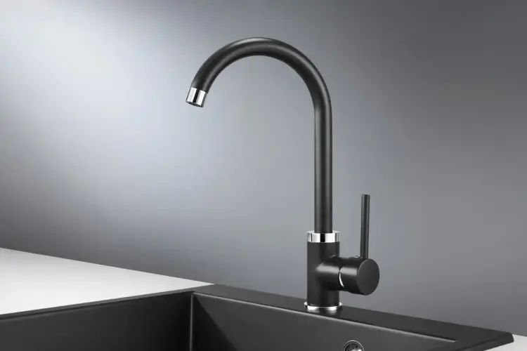 Кухонный смеситель RIAKI DEEP BLACK