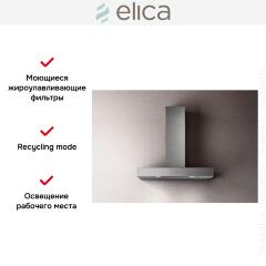 Вытяжка ELICA SPOT URBAN ZINC/A/90
