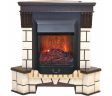 Каминокомплект RealFlame Stone Corner new STD/EUG AO (DN) с очагом Majestic s Lux Black/Brass