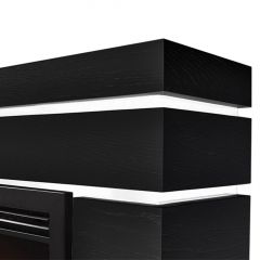 Каминокомплект Firelight Moderno 25 с очагом BFP/P-2520 шпон чёрный дуб