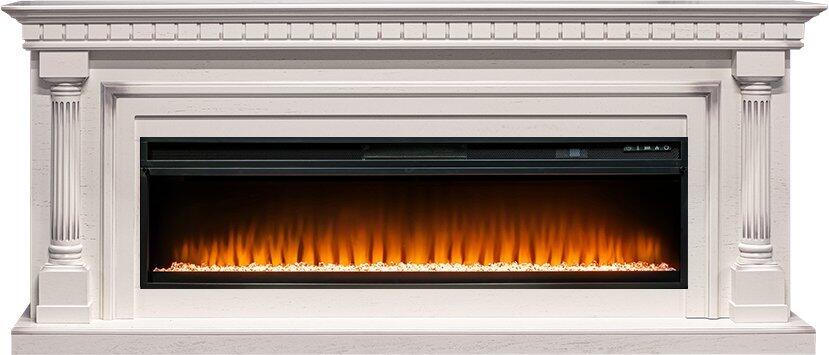 Каминокомплект Royal Flame Dallas с очагом Vision 60 LED слоновая кость с патиной