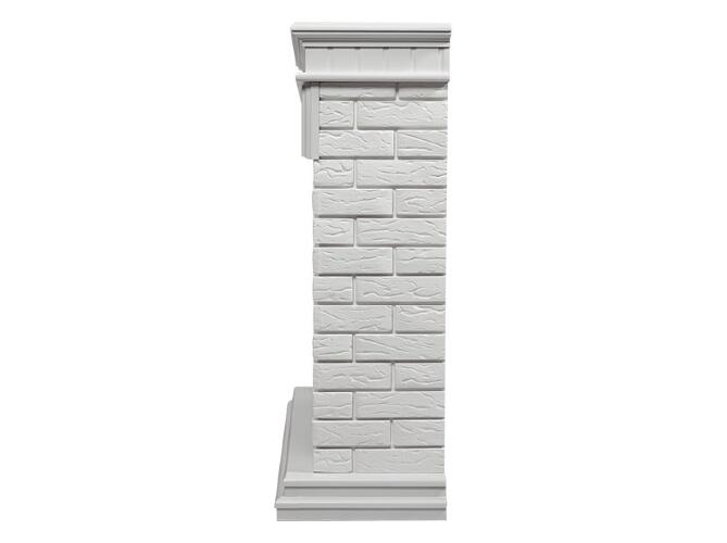 Каминокомплект Firelight Bricks 25 с очагом Electrolux EFP/P-2520LS камень белый/белая эмаль