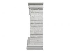 Каминокомплект Firelight Bricks 25 с очагом Electrolux EFP/P-2520LS камень белый/белая эмаль