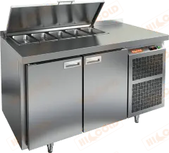 SL2-11SN (1/6) стол для салатов охл.(+2+10), 2 двери, 1390х600х850мм, HICOLD RUS
