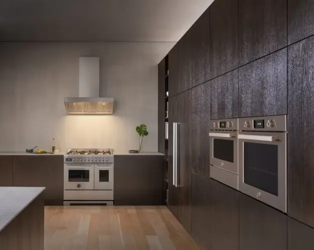 Электрический встраиваемый духовой шкаф Bertazzoni c пиролизом, 11 функций и полностью сенсорный дисплей (TFT), 60 см, нержавеющая сталь