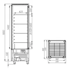 Шкаф среднетемпературный Carboma D4 VM 400-1, R400C