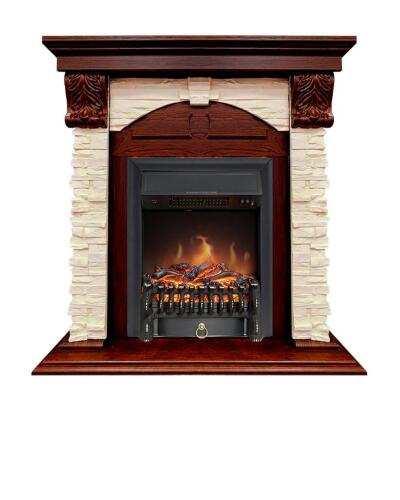 Каминокомплект Royal Flame Dublin с очагом Fobos FX Black орех каньон