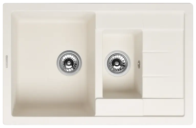 Кухонная мойка MODENA 1,5B1D WHITE