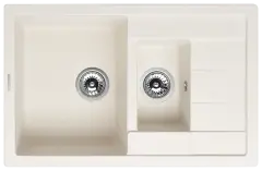 Кухонная мойка MODENA 1,5B1D WHITE