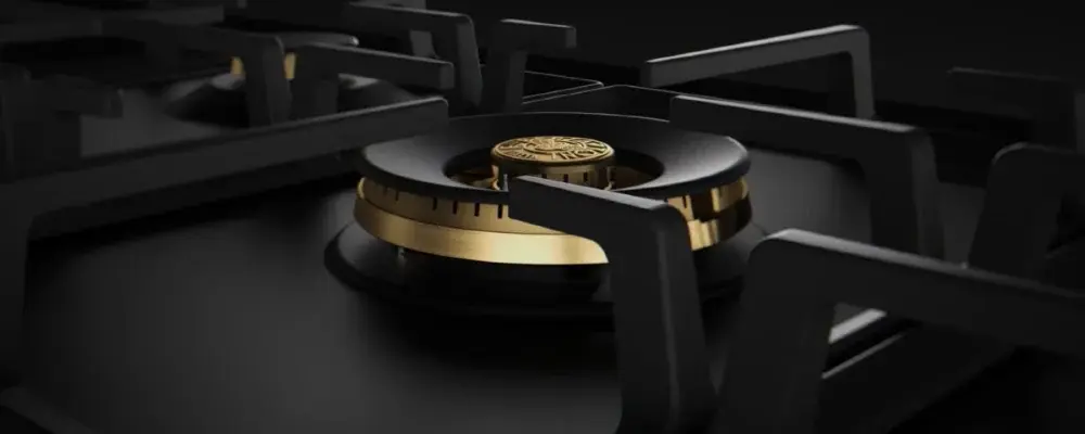 Газовая варочная панель 90 см с центральной двухконтурной конфоркой Wok Bertazzoni Heritage