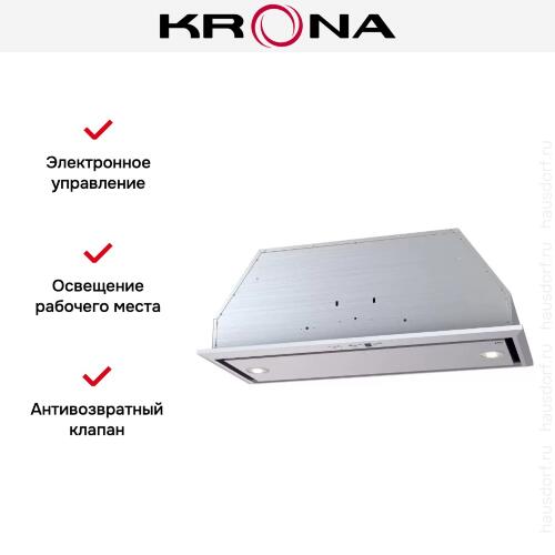 Встраиваемая вытяжка KRONA Monika 900 inox