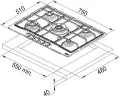 Встраиваемые газовые панели Franke 106.0183.106