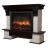 Каминокомплект Firelight Forte 30S с очагом Electrolux EFP/P-3020LS камень белый/шпон темный дуб