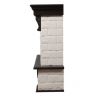 Каминокомплект Firelight Forte 30S с очагом Electrolux EFP/P-3020LS камень белый/шпон темный дуб