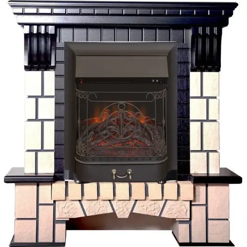 Каминокомплект Interflame Экстер М венге с очагом Majestic FX M Black