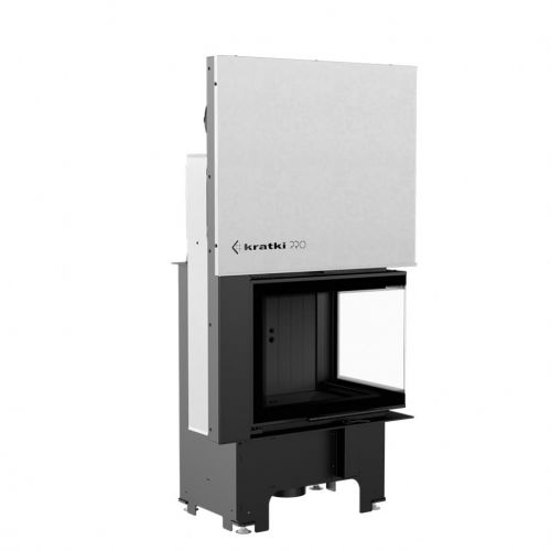 Топка Kratki PRO VNP/610/430 угловое стекло справа, гильотина