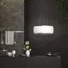 Белая островная вытяжка FALMEC SOFFIO IS.58 WHITE SATIN GLASS 580 мм цвет матовый белый