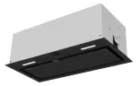 Вытяжка кухонная MEFERI INBOX60BK PUSH COMFORT PLUS, 60 см, встраиваемая, черная, производительность 1200 м3/ч, 3скорости, с утапливаемым переключателем, низкий уровень шума, режимы отвод и циркуляция, гарантия 3 года