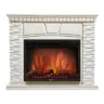 Каминокомплект Firelight Porto 25 с очагом Electrolux EFP/P-2520LS камень белый/шпон беленый дуб