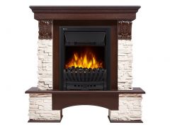 Каминокомплект Firelight Pietra Classic с очагом Electrolux EFP/P-1020LS сланец белый/шпон темный дуб