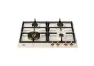 Встраиваемая газовая варочная панель Bertazzoni, 60 см, слоновая кость/медь