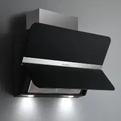Настенная вытяжка FALMEC FLIPPER 85 NRS P.E. VETRO NERO 850 мм "Тихая вытяжка