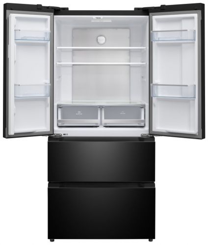Холодильник отдельностоящий, с инвертором MEFERI MFR83BLACK IX TOTAL NO FROST FRENCH DOOR COMFORT, двухкамерный, с зоной свежести, с льдогенератором