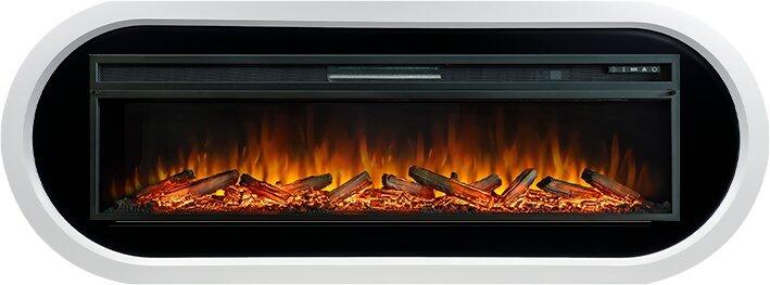 Каминокомплект Royal Flame Ellipse с очагом Vision 60 LOG LED белый с черным